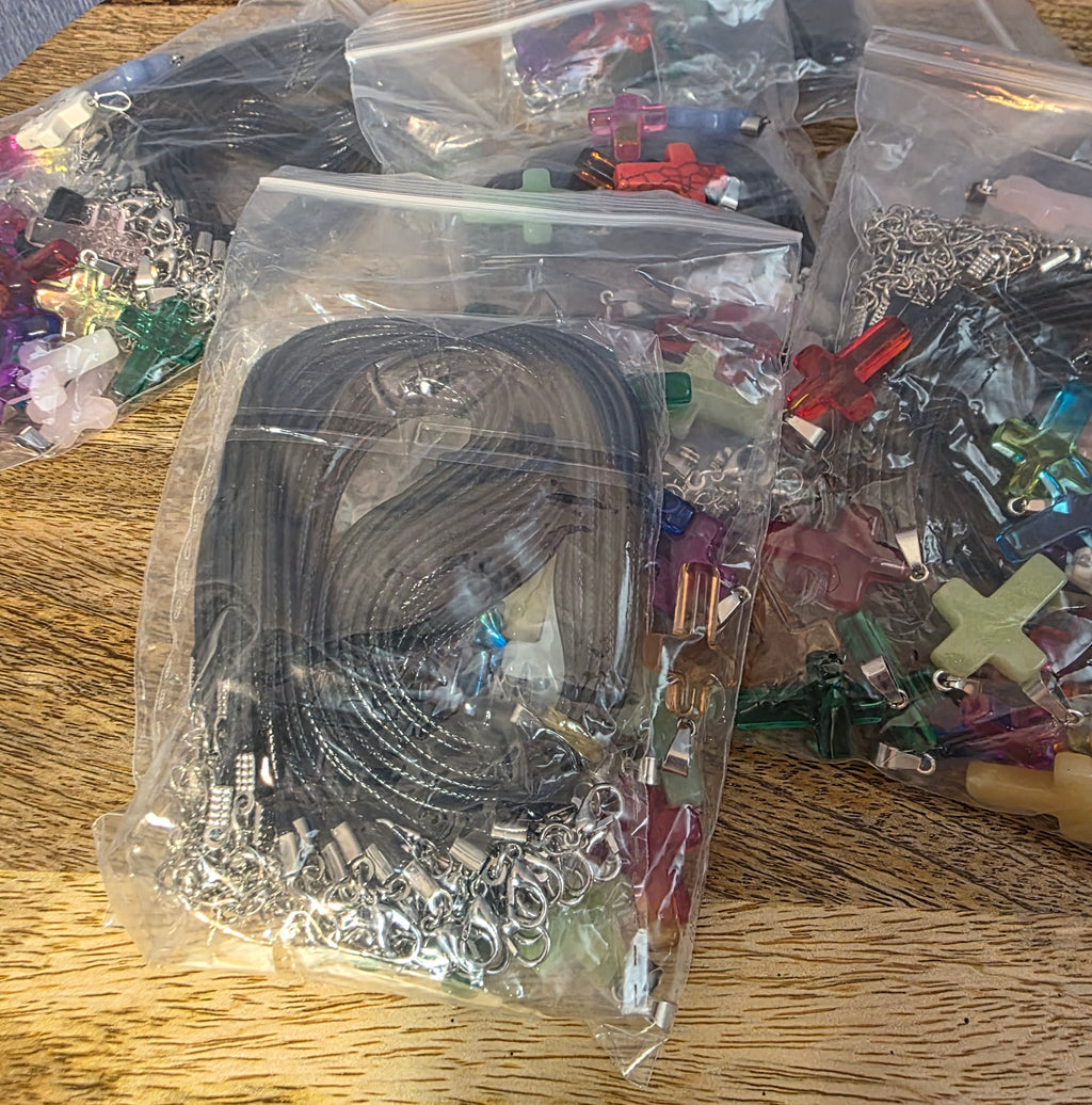 Make your own cross necklaces kit