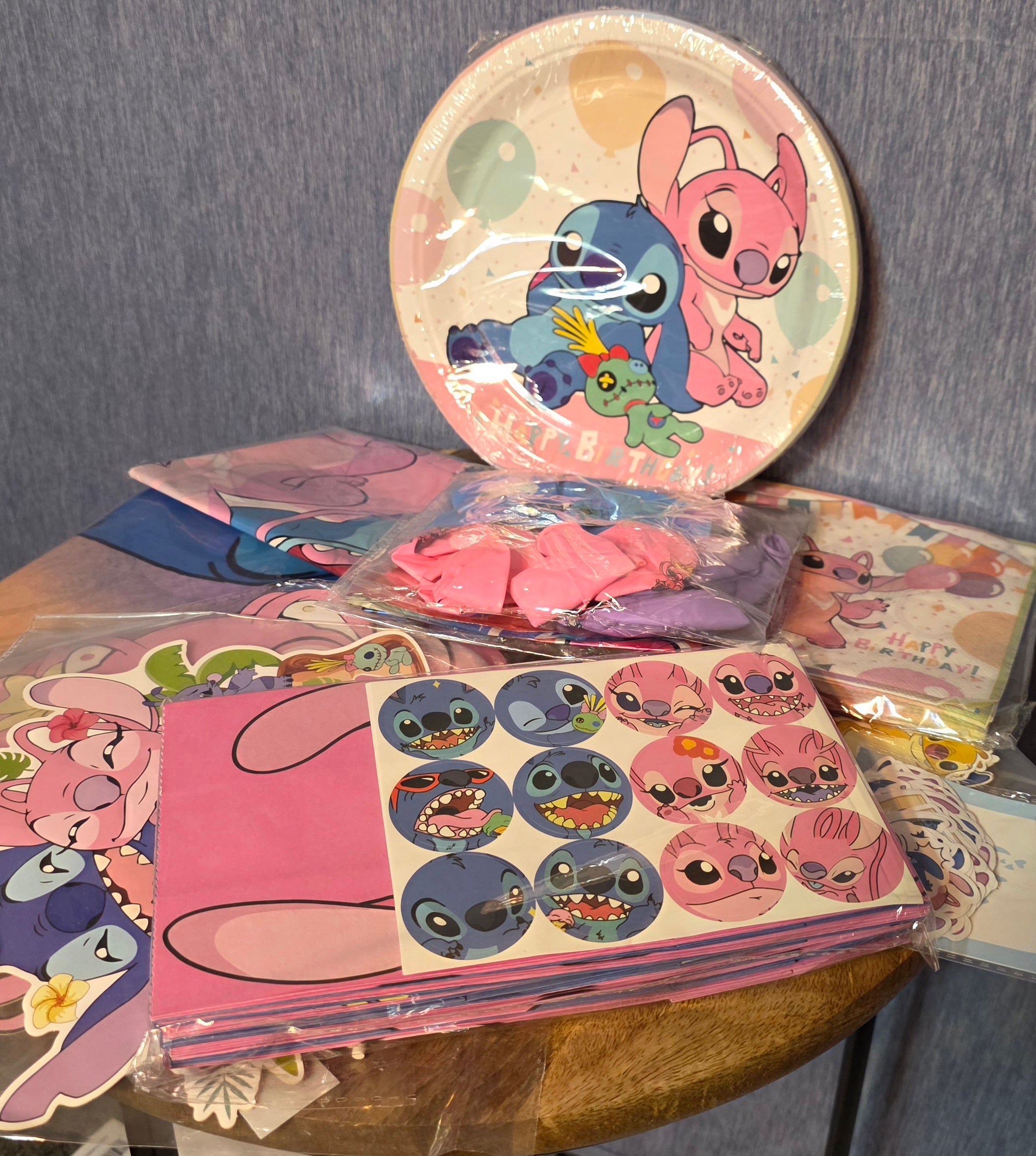 Stitch birthday party 11 piece set