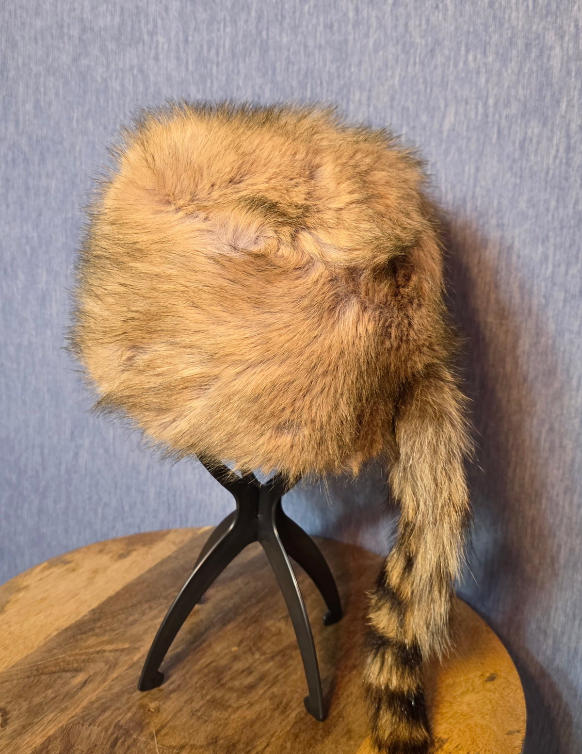 Fuzzy Hat with tail