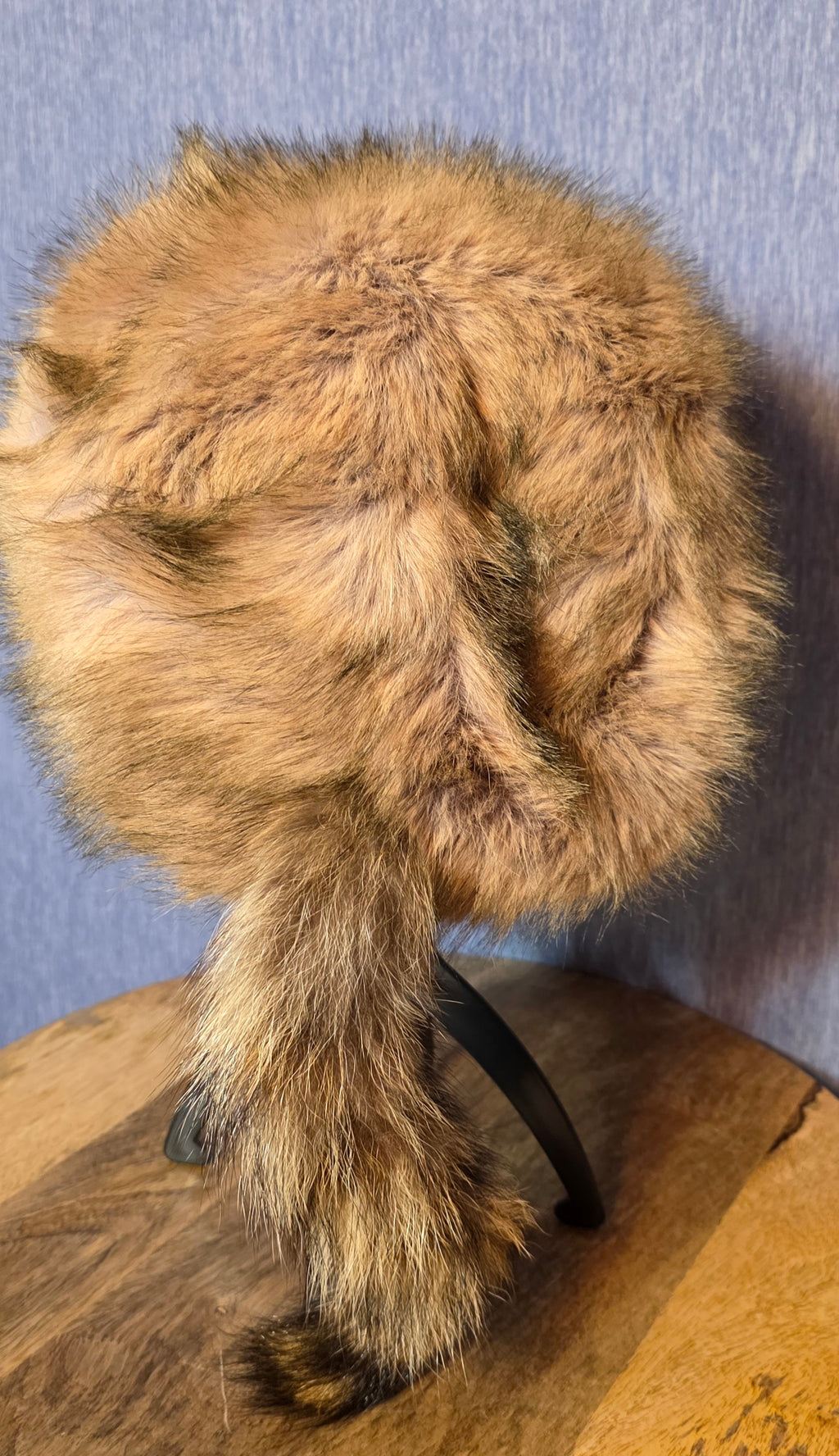 Fuzzy Hat with tail