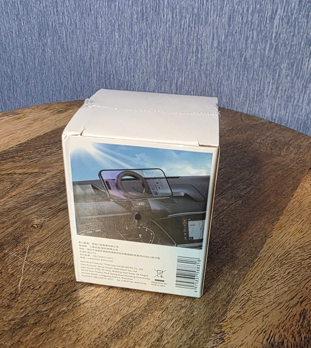 Magnetic snap on phone holder