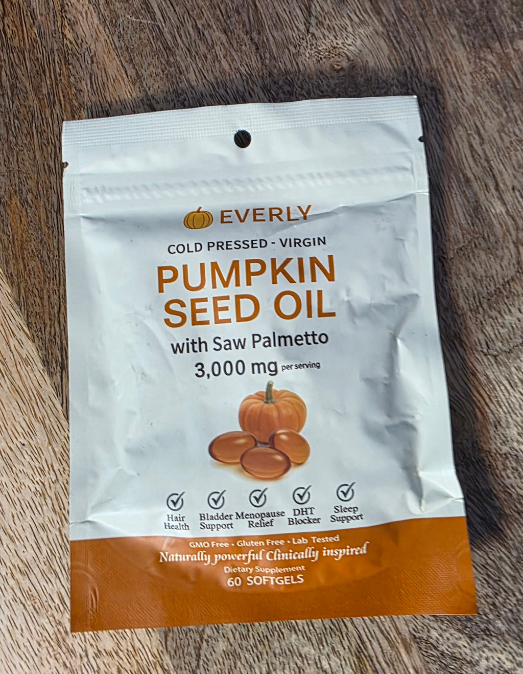 Pumkin seed with saw palmetto 60 softgels