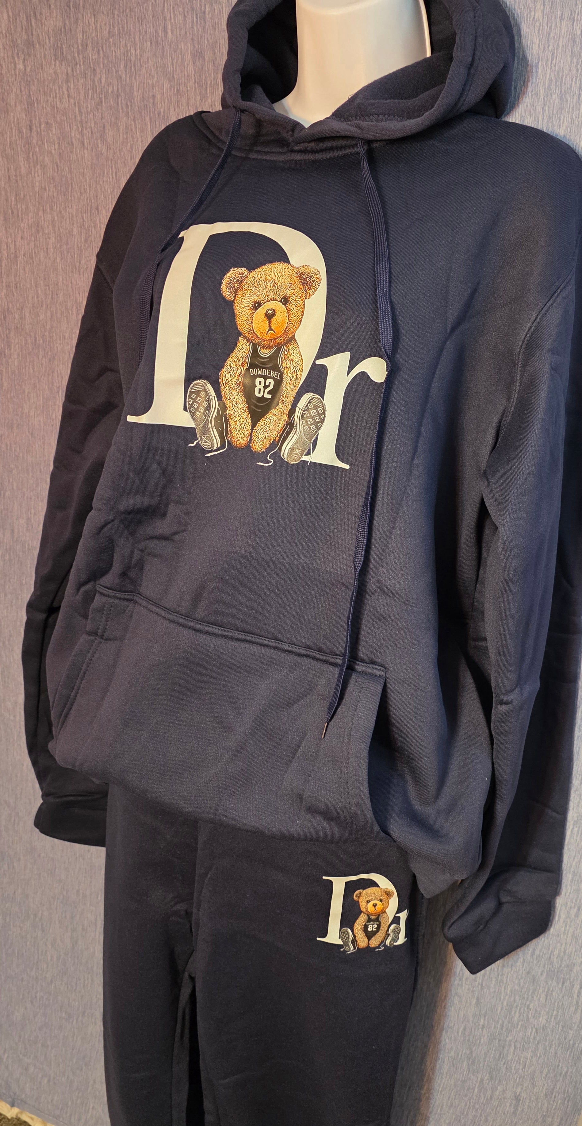 Womens sweatpant hoodie 2 piece set