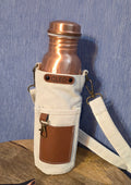 Cleo copper bottle with carry case handcrafted
