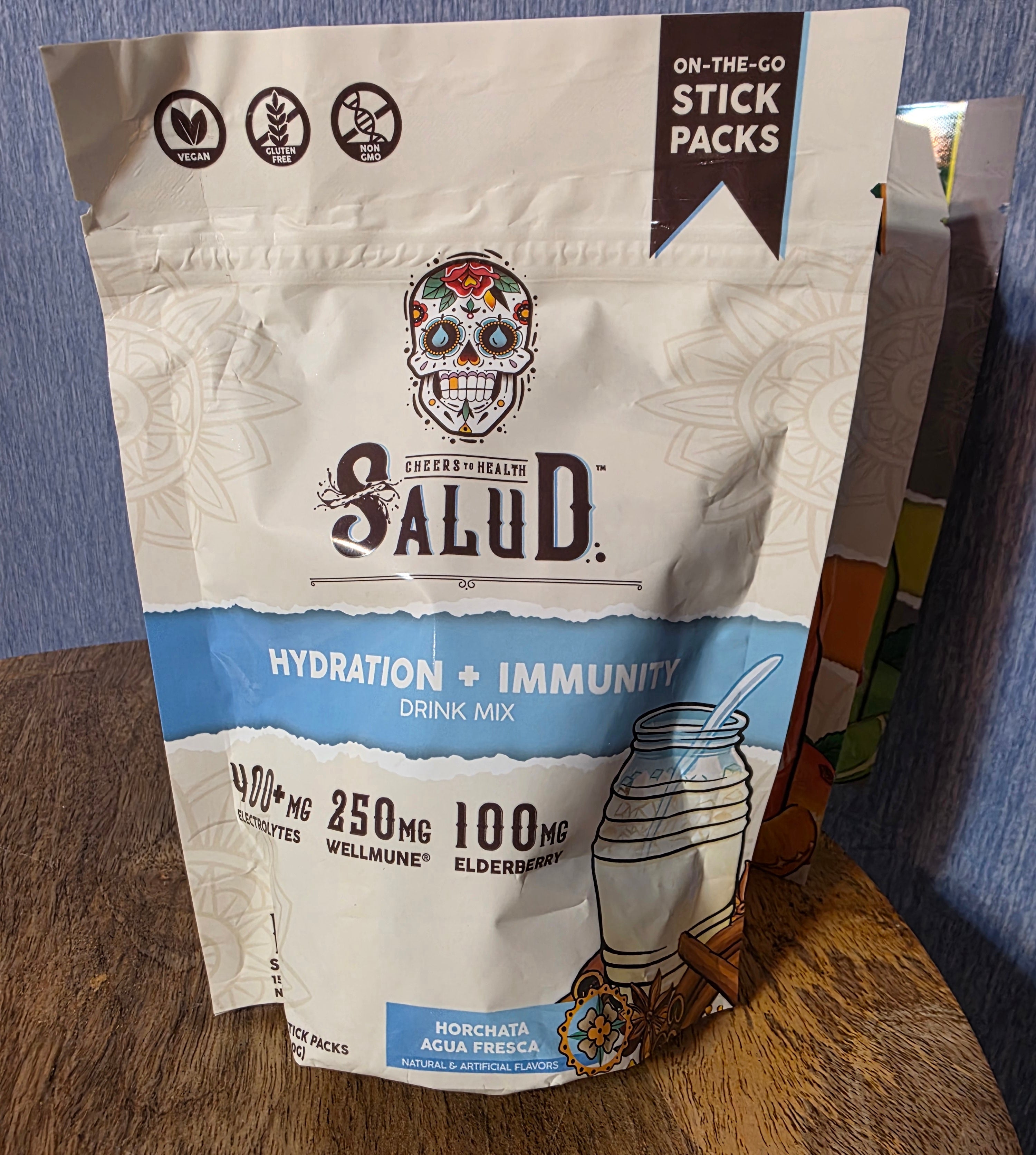 Salud hydrating and immune drink mix 3 bags 15 serv per bag