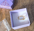 Gold tone size 6 ring