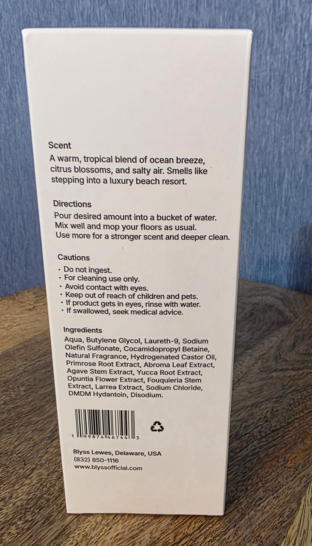 Blyss floor cleaner highly sented concentrate
