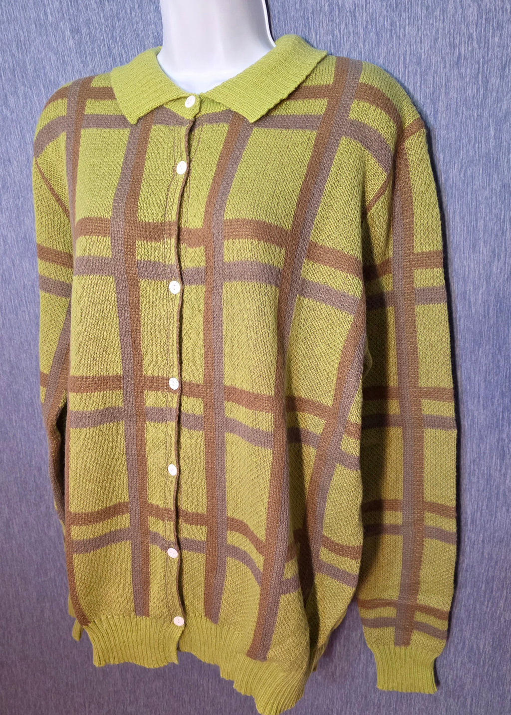 Light sweater button up front
