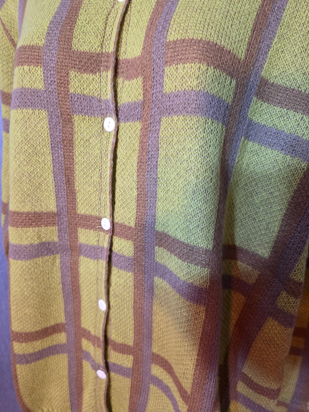 Light sweater button up front