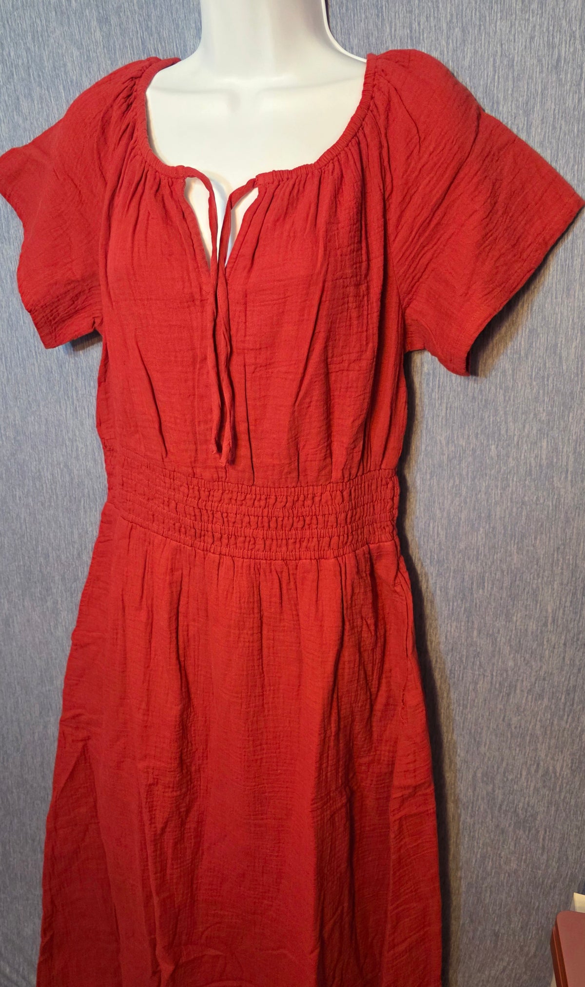 Pact clothing dress organic cotton double gauze fabric