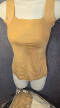 Maggies tanks built in bra 5 pack 2 tan / 1 white/ 2 black size XLarge