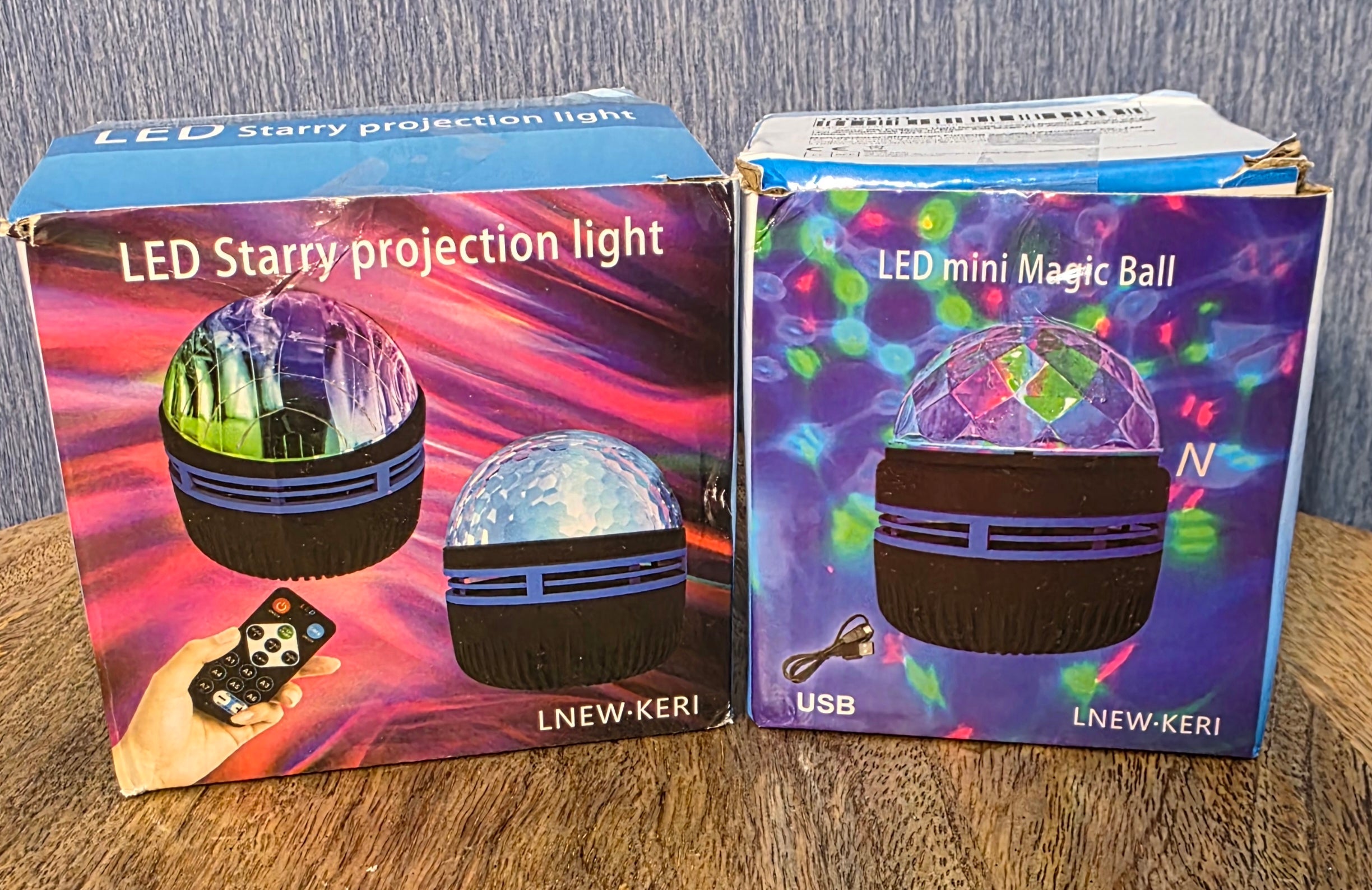 2 LED starry projection lights