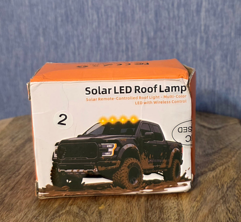 Solar Led Roof Lamp multi color wireless control