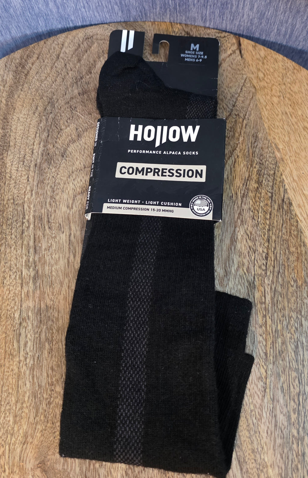 Hollow compression socks 1 pair meduim