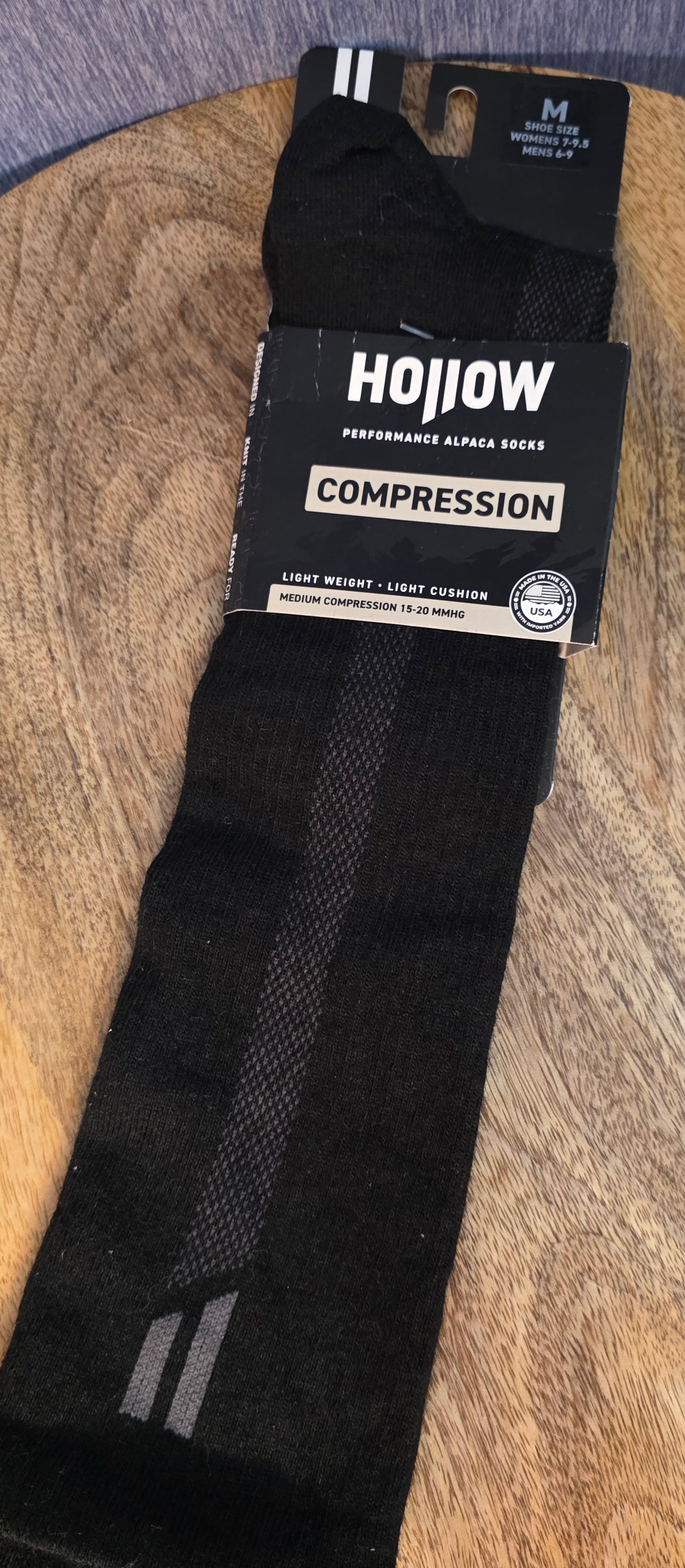 Hollow compression socks 1 pair meduim