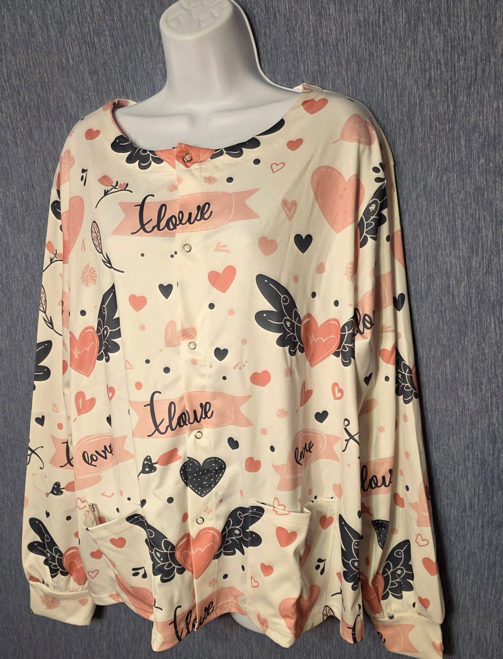 Light weight quick dry material scrub jacket