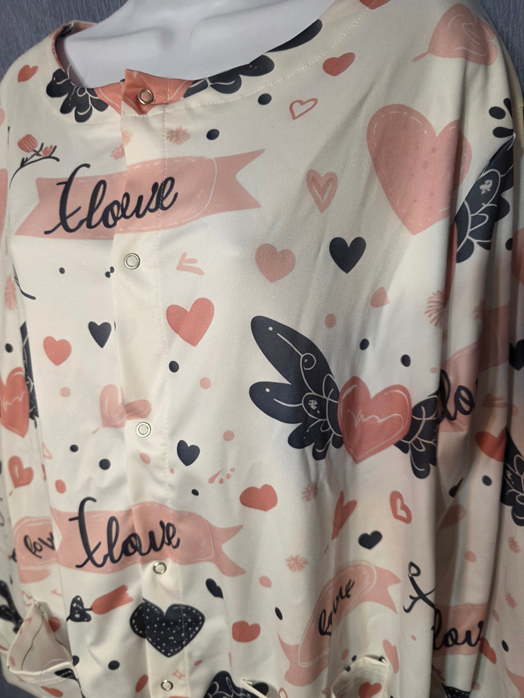 Light weight quick dry material scrub jacket