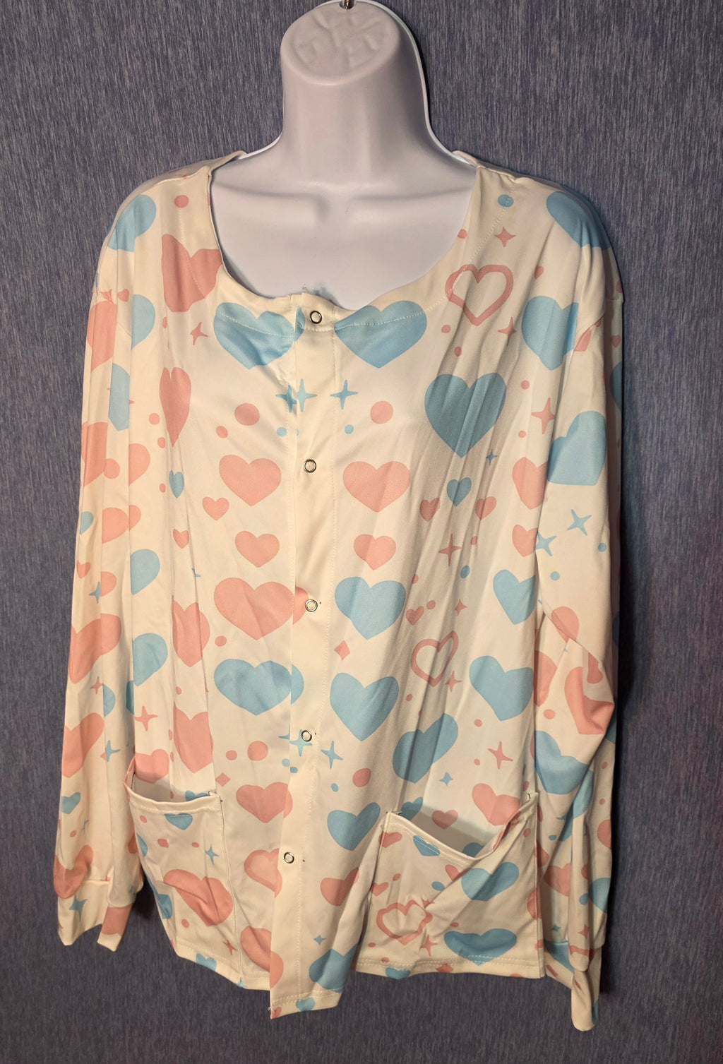 Light weight quick dry material scrub jacket