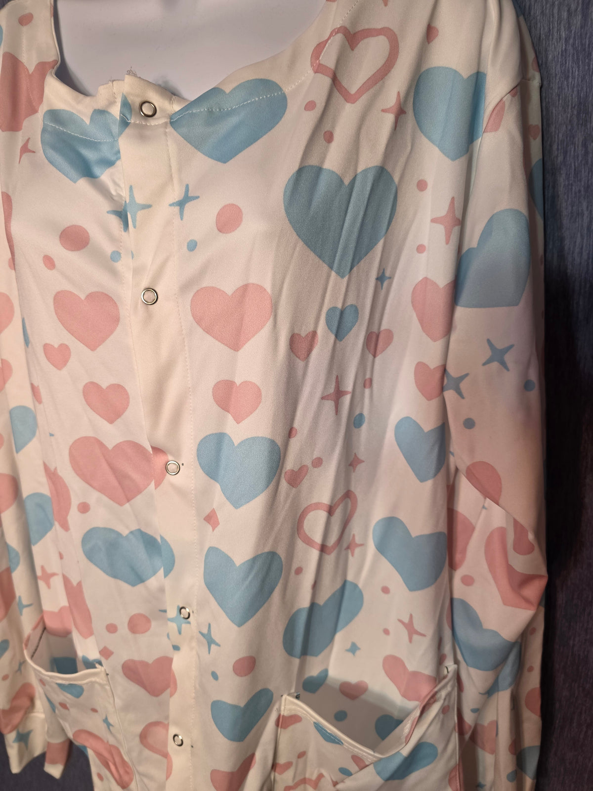 Light weight quick dry material scrub jacket
