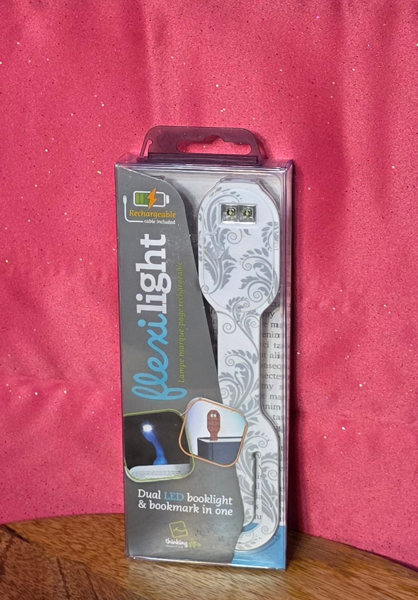 Flexi Light dual led booklight and bookmark in one rechargeable