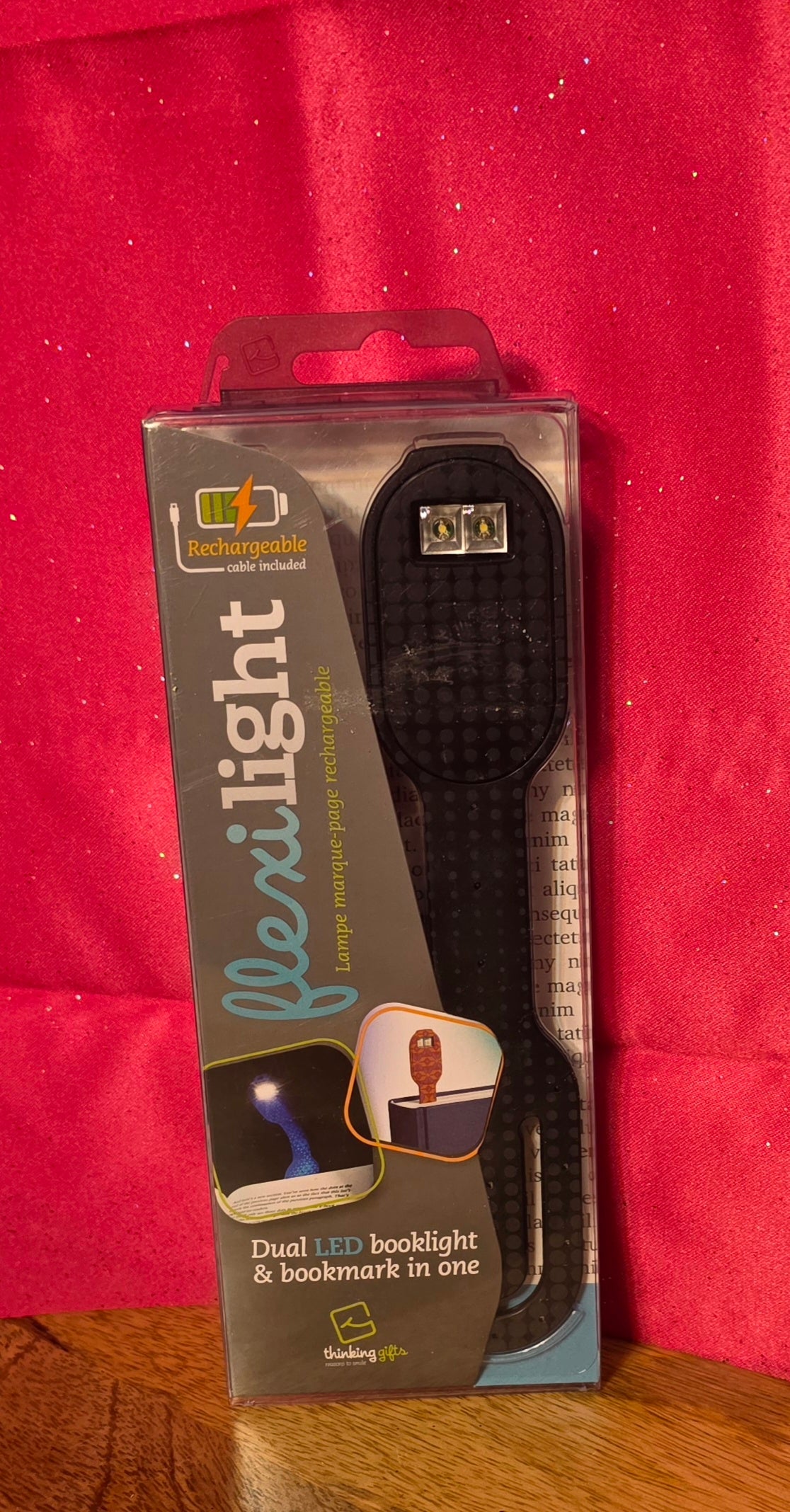 Flexi Light daul Led booklight and bookmaker in one rechargeable
