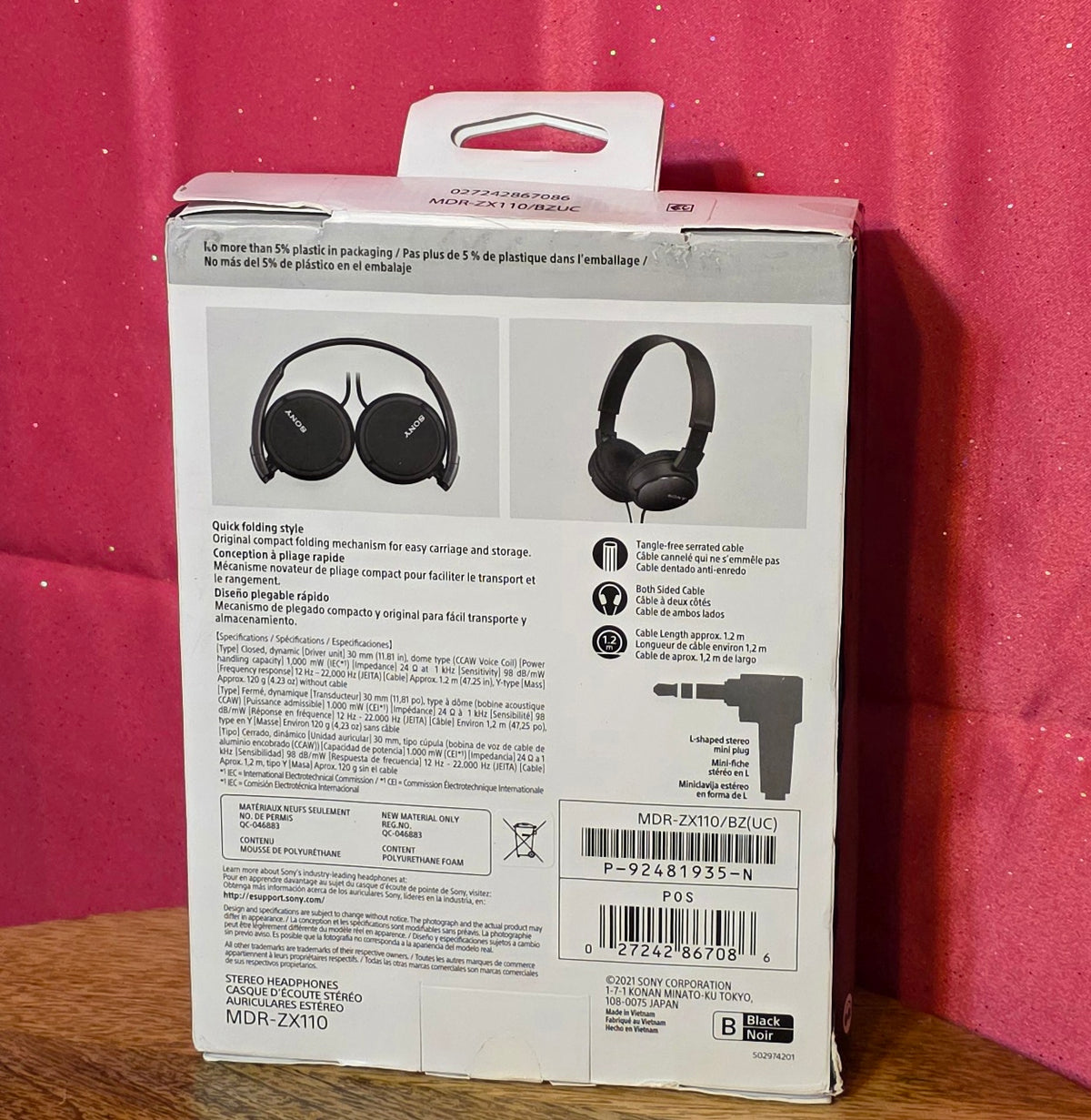 Sony MDR-ZX110 headphones