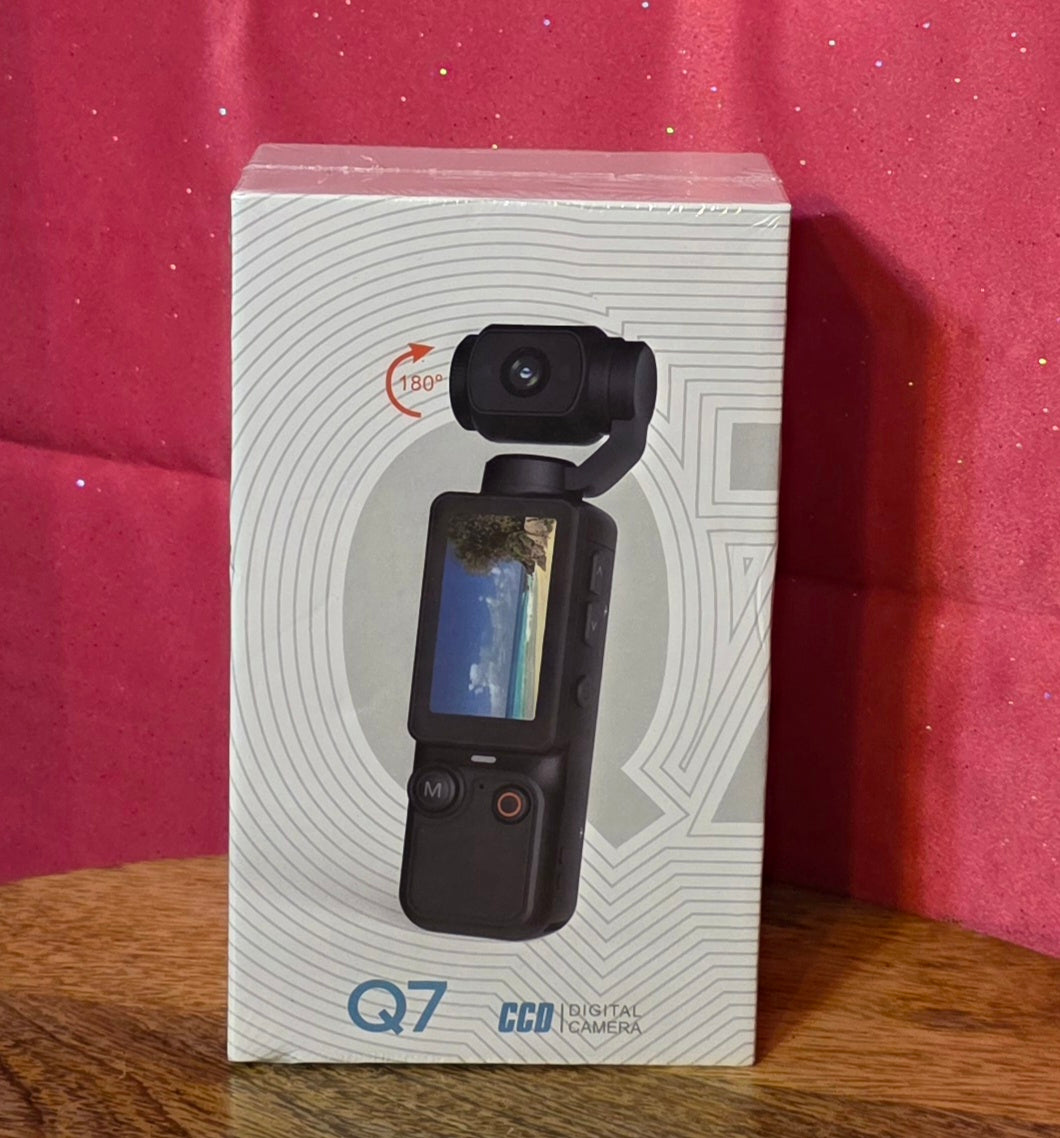 Mini handheld camera 4k color orange