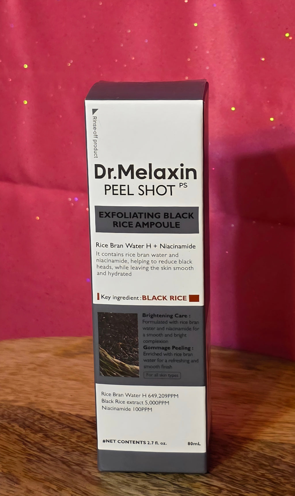 Dr.Melaxin peel shot exfoliating black rice ampoule