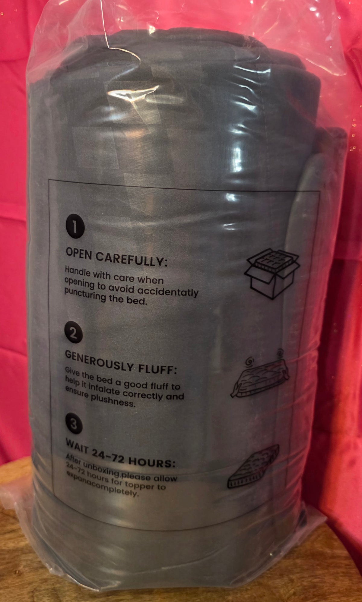 King size grey comforter very thick