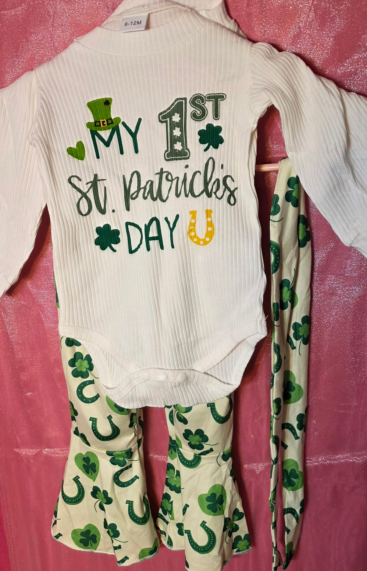 My first st patricks day 6 to 12 month size outfit