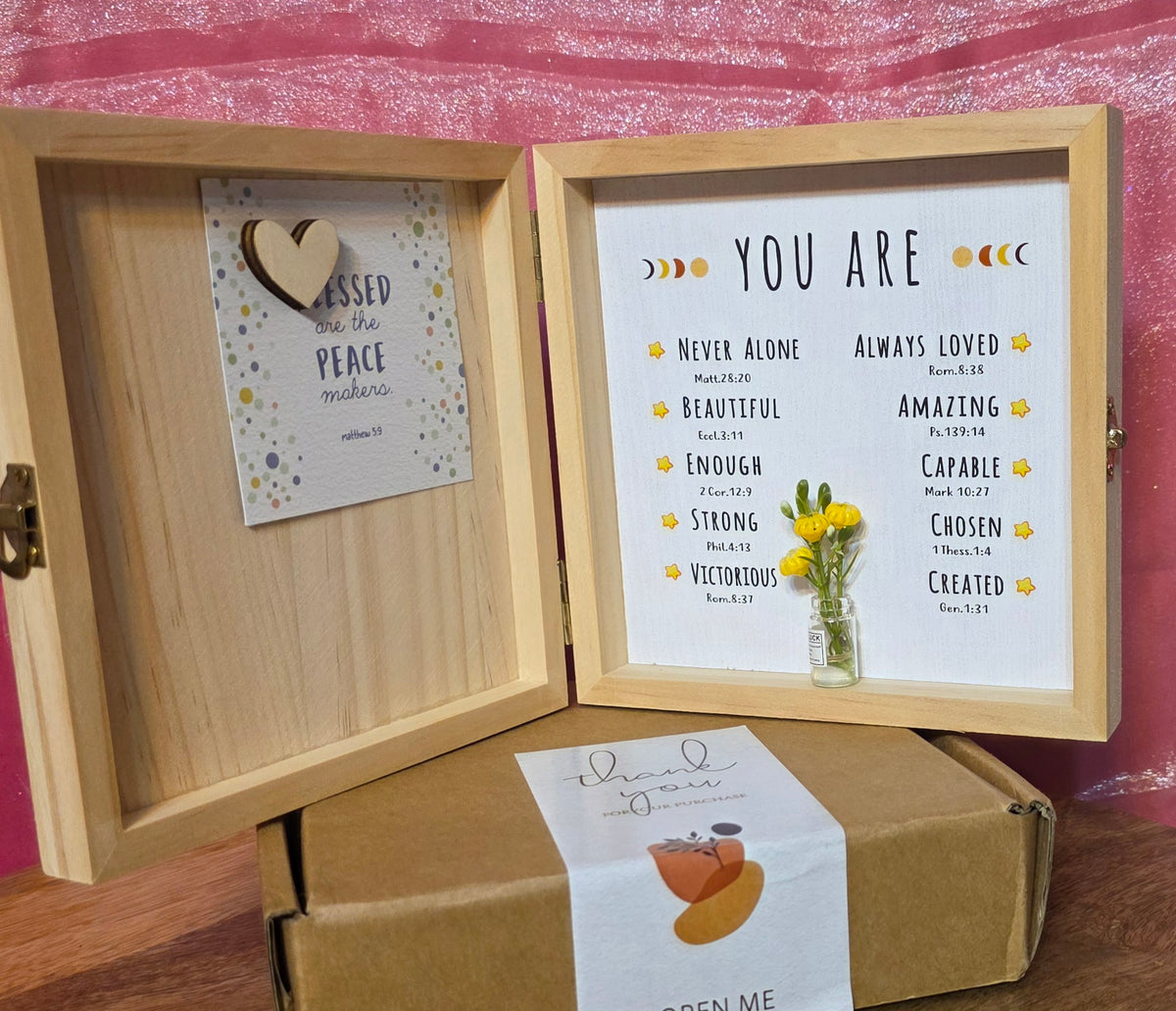 Thank you gift shadow box