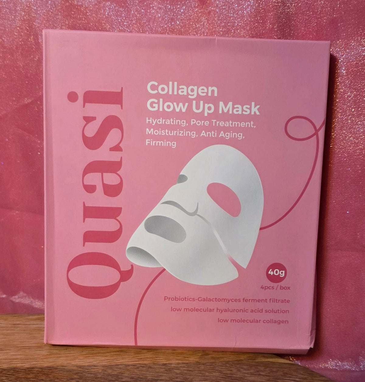 Quasi collagène glow up 4 pack mask