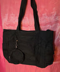 Canvas tote with extra bag