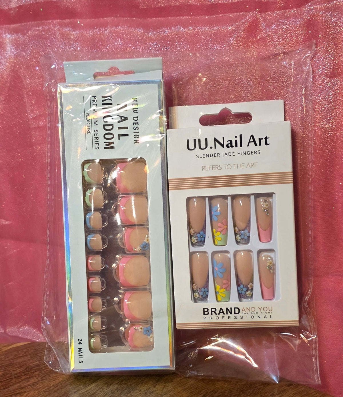 Press on nails for fingers and toes