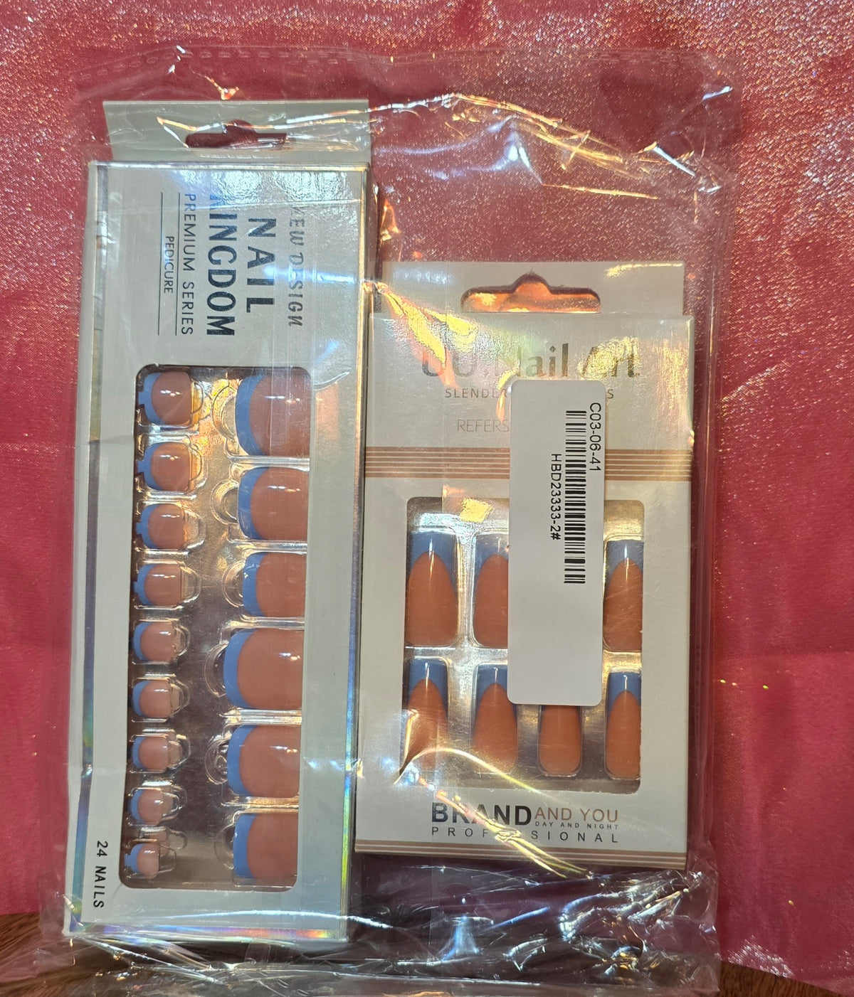 Press on nails for fingers and toes