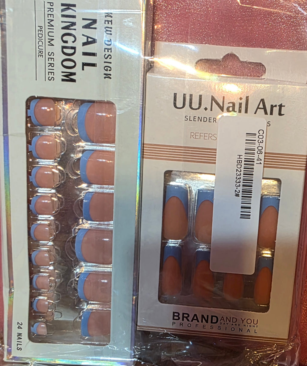 Press on nails for fingers and toes