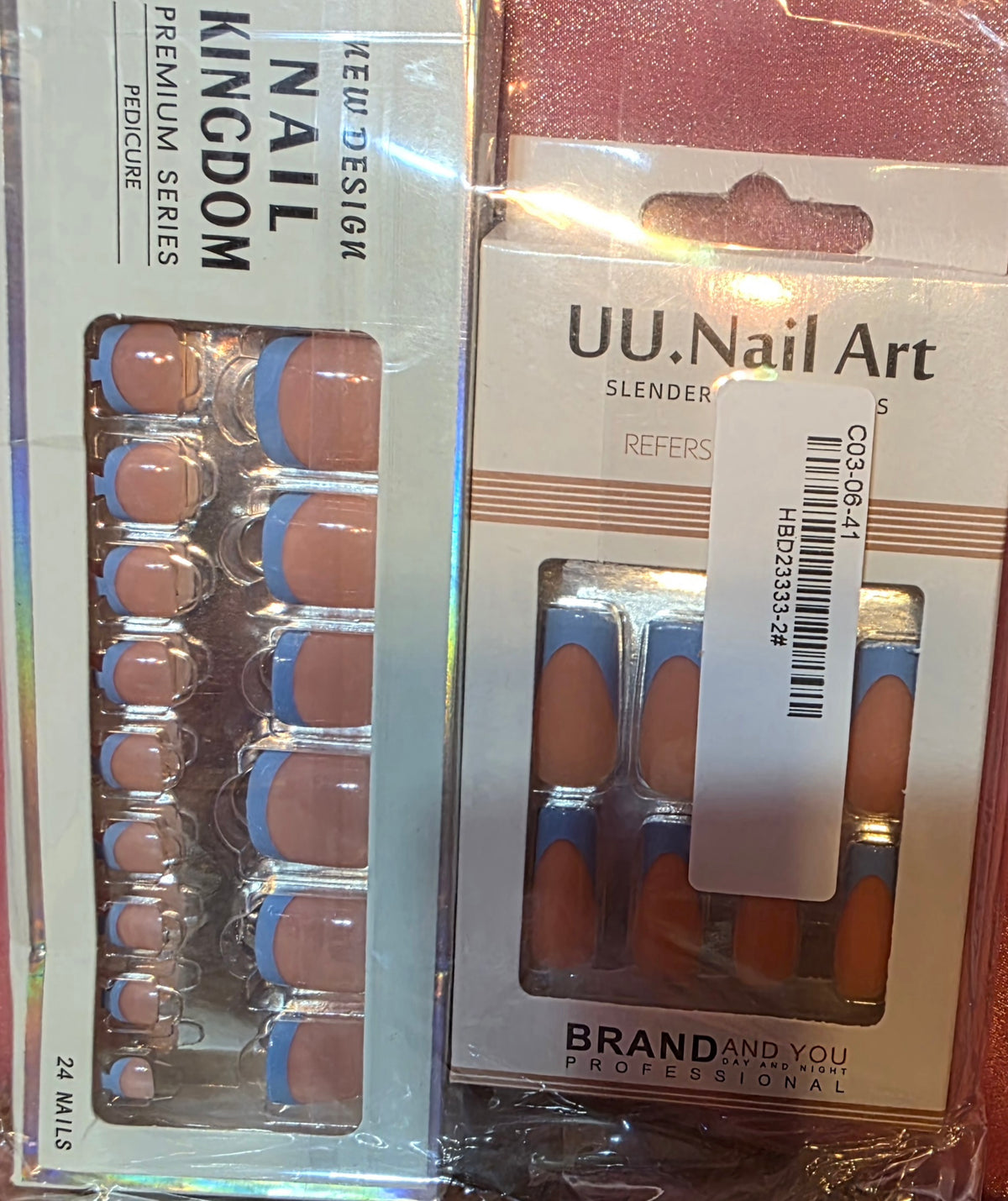 Press on nails for fingers and toes