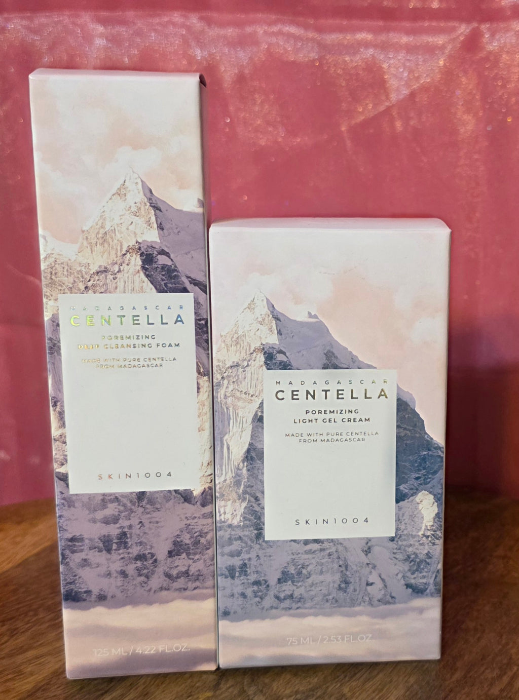 Centella Deep cleaning foam and light gel cream for face