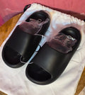 Comfrt unisex black slide womens 5/6 mens mens 3/4