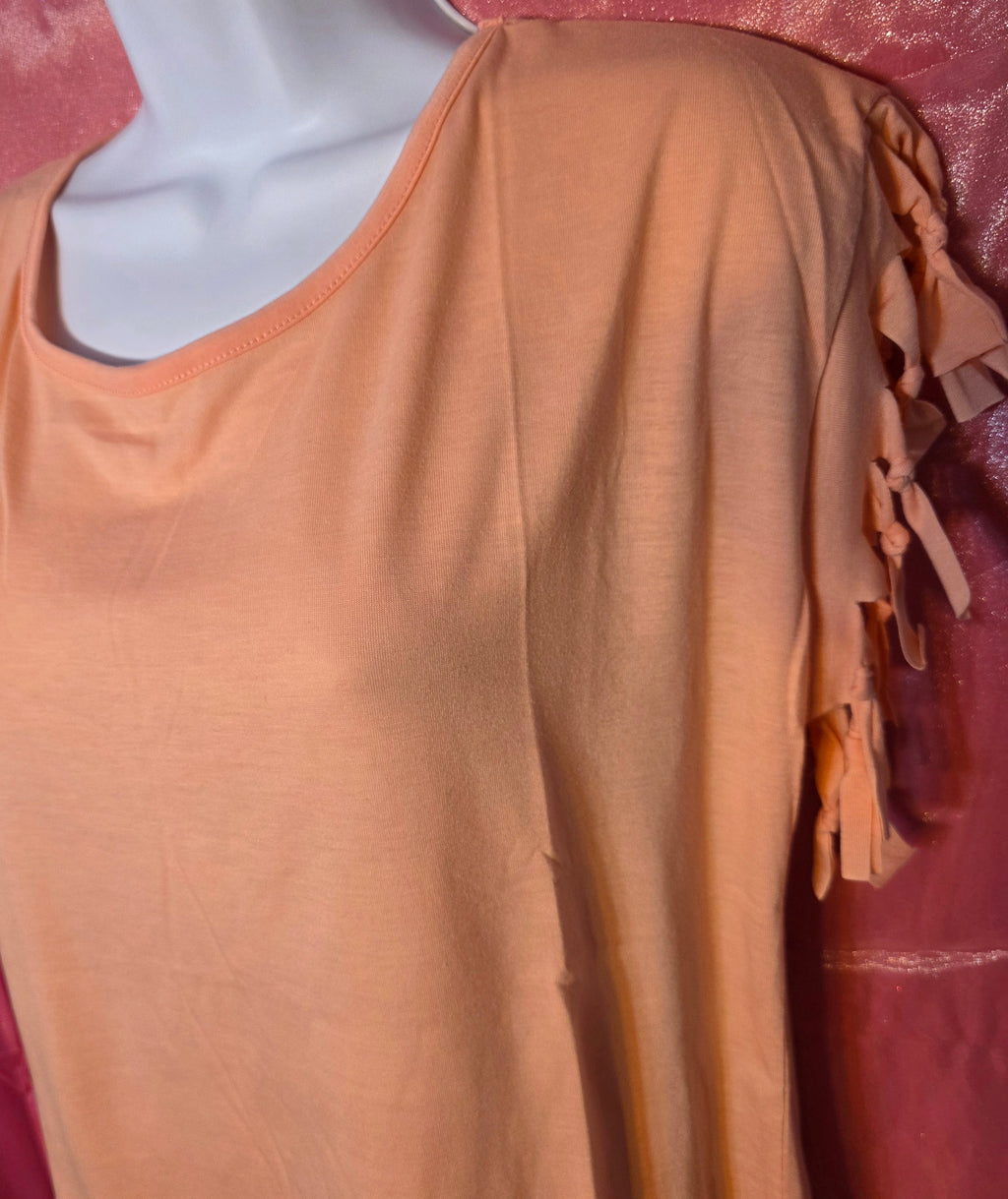 Womens top fringe sleeve size 2XL