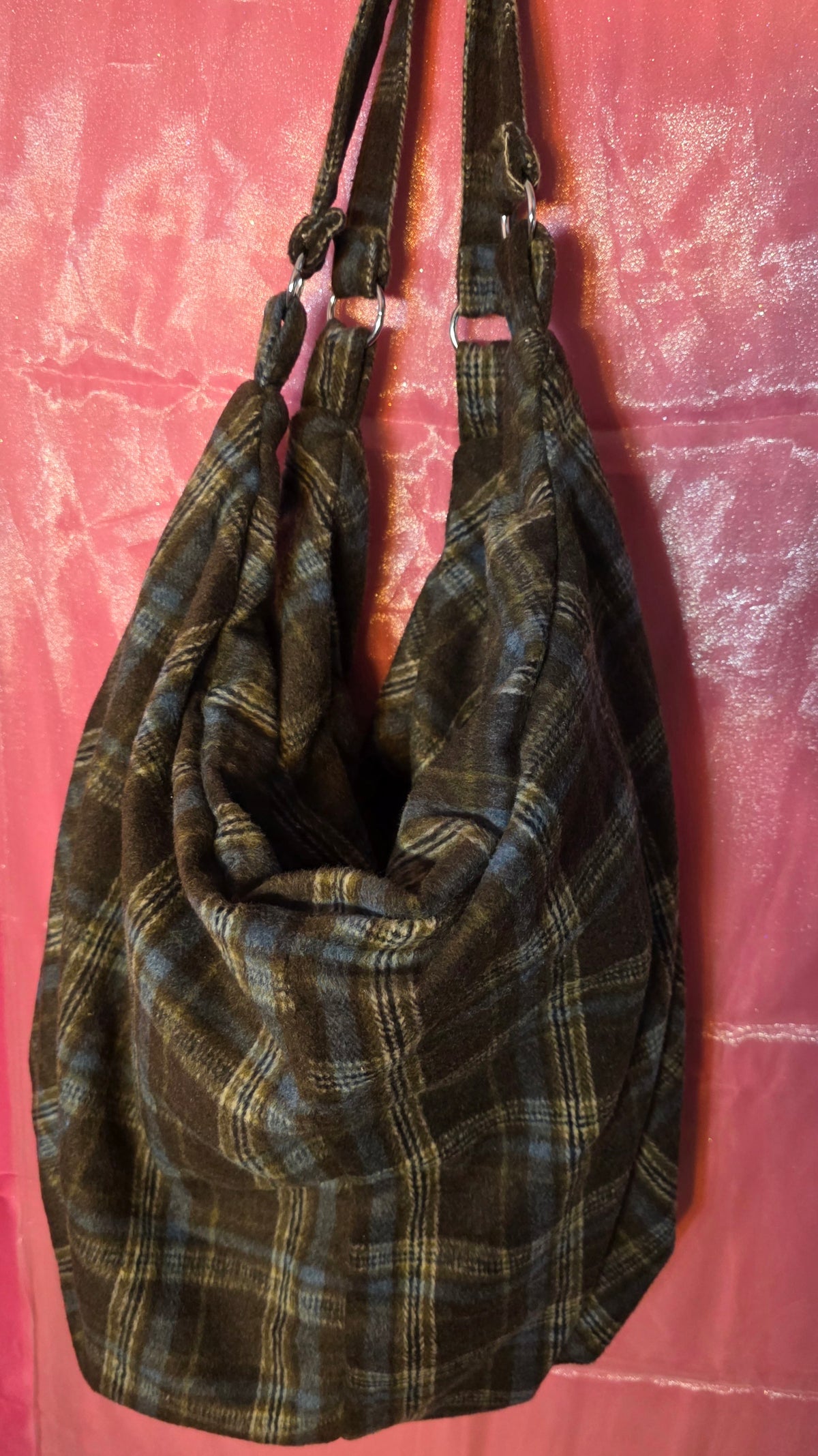 Flannel bag large Hobo