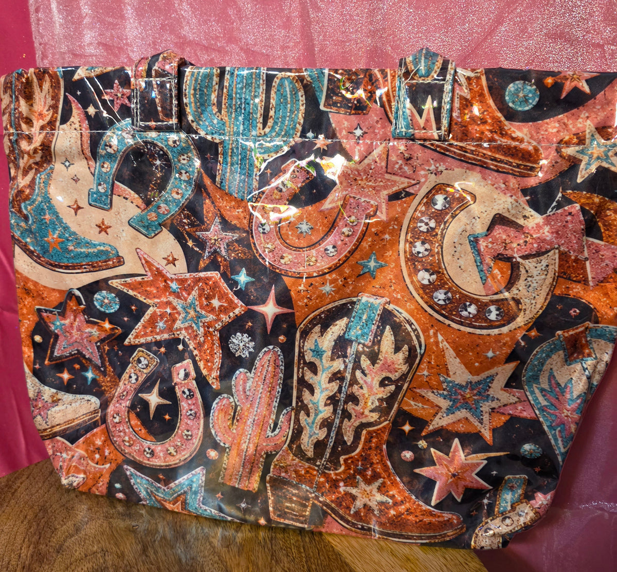 Western print water proof bag