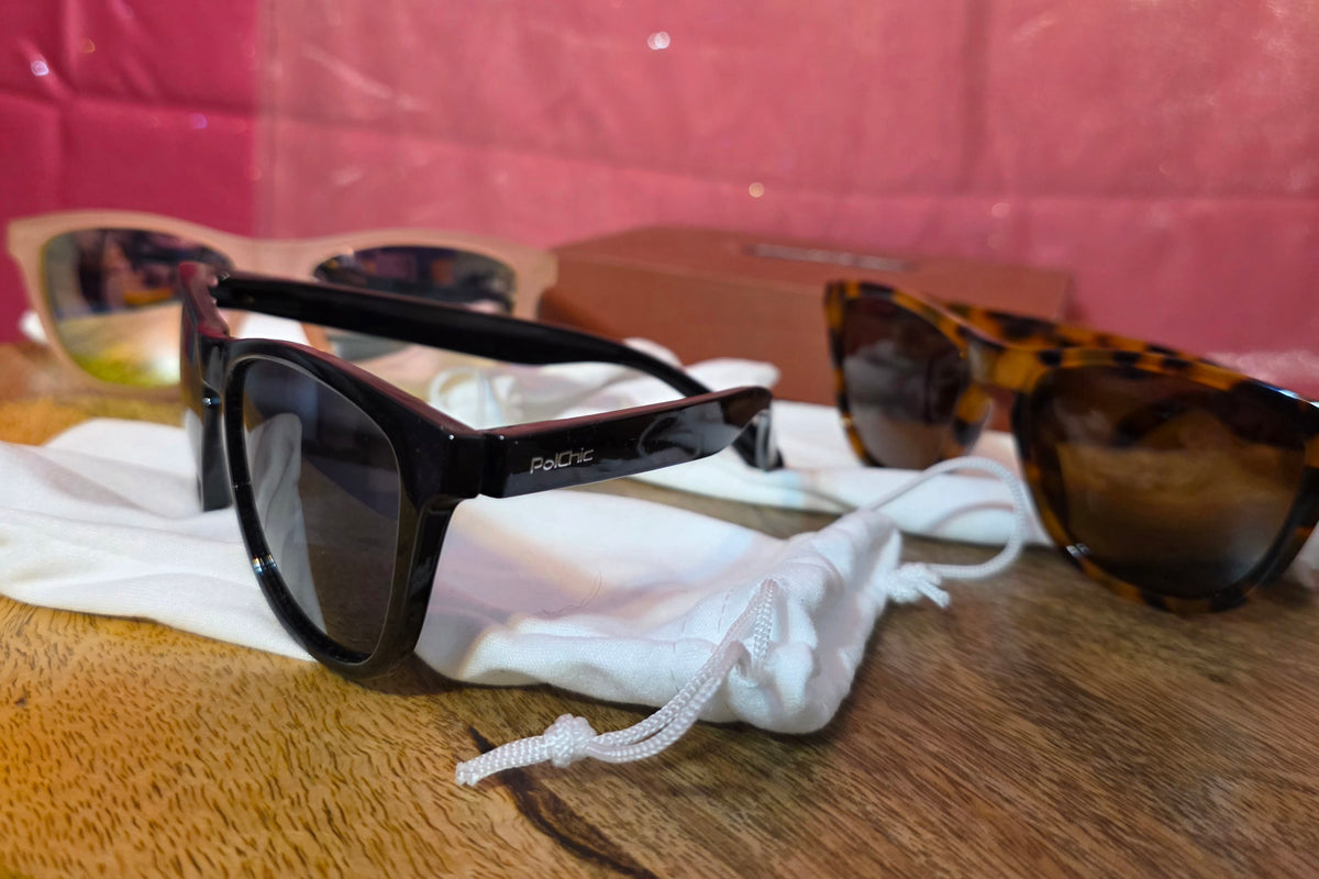 3 pair of polchic sunglasses