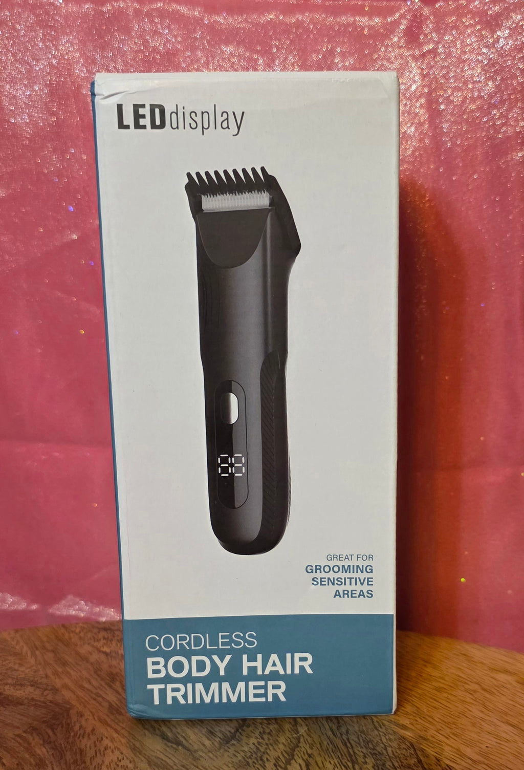 Cordless Body Hair Trimmer LED display