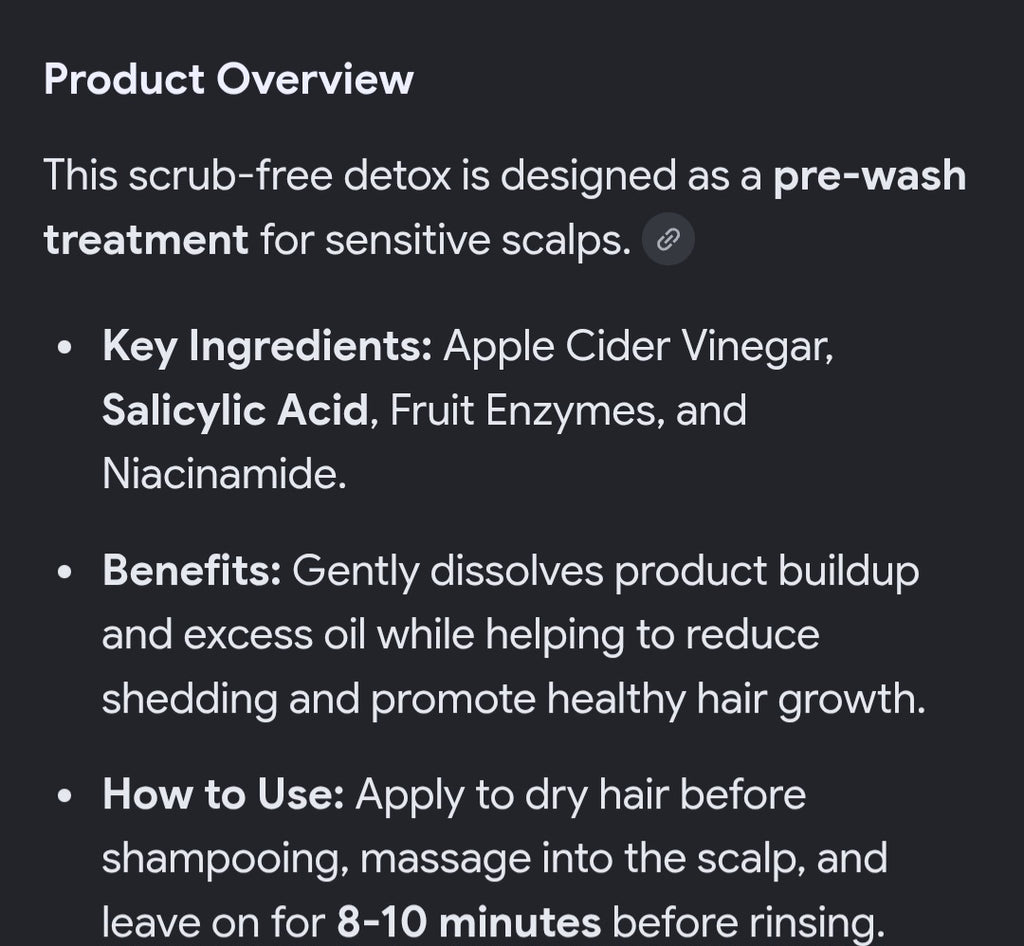 Scalp détoxication scrub