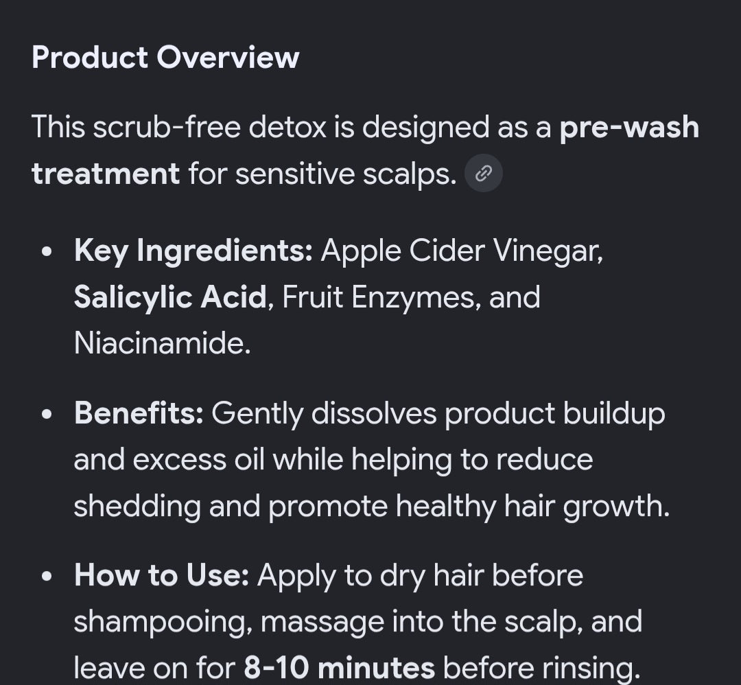 Scalp détoxication scrub