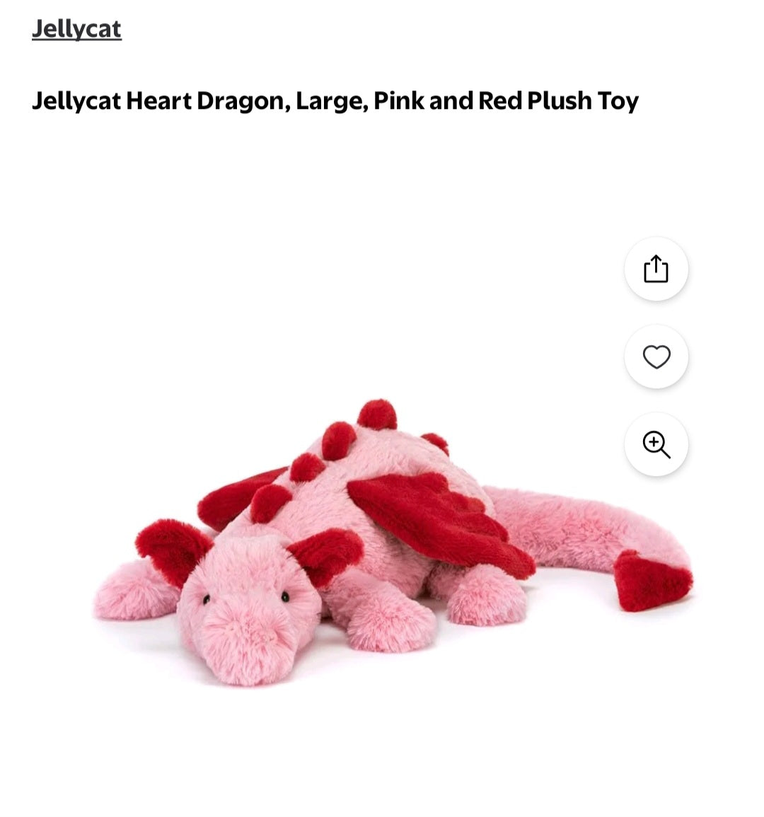 Jellycat Heart Dragon