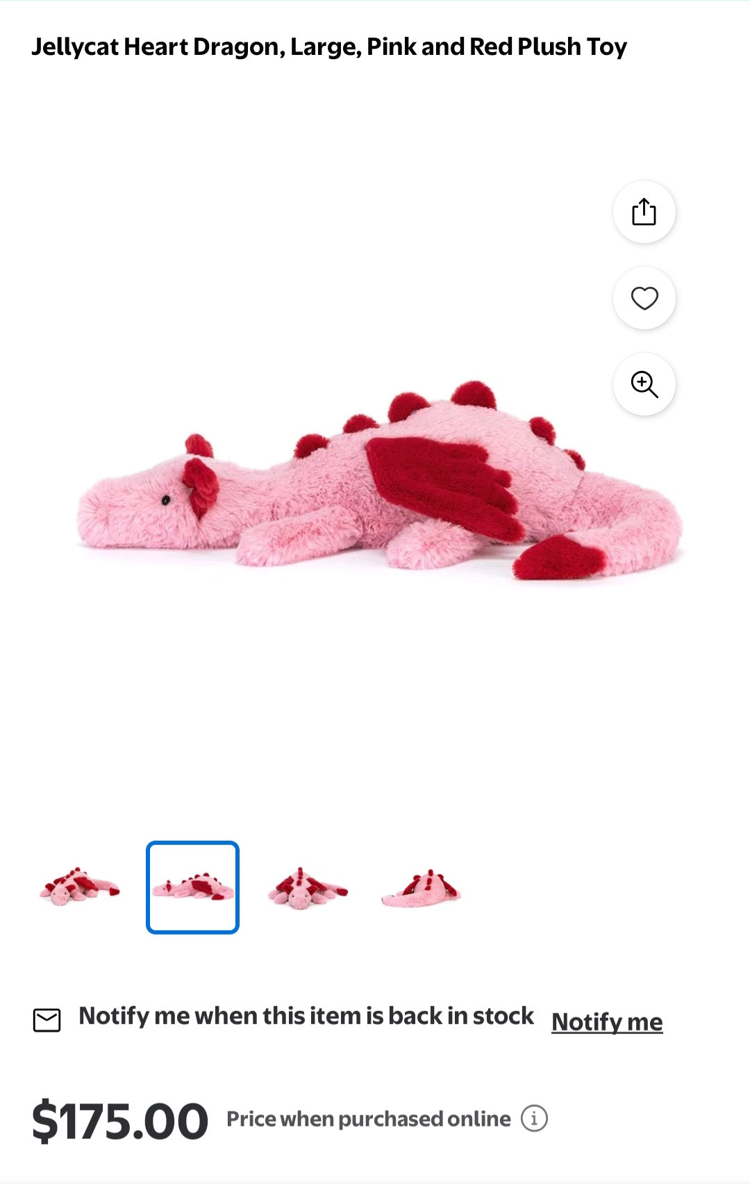 Jellycat Heart Dragon
