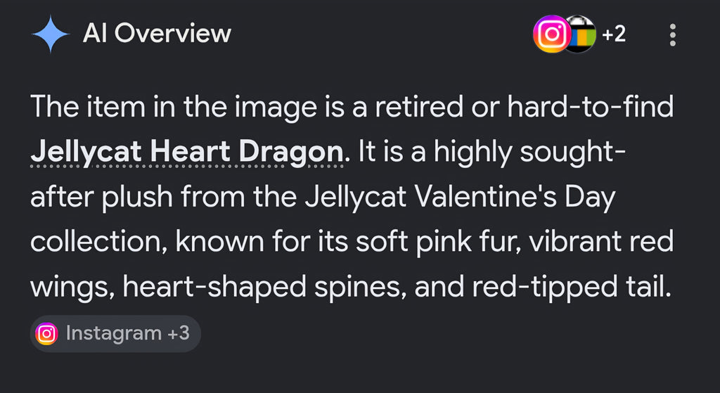 Jellycat Heart Dragon