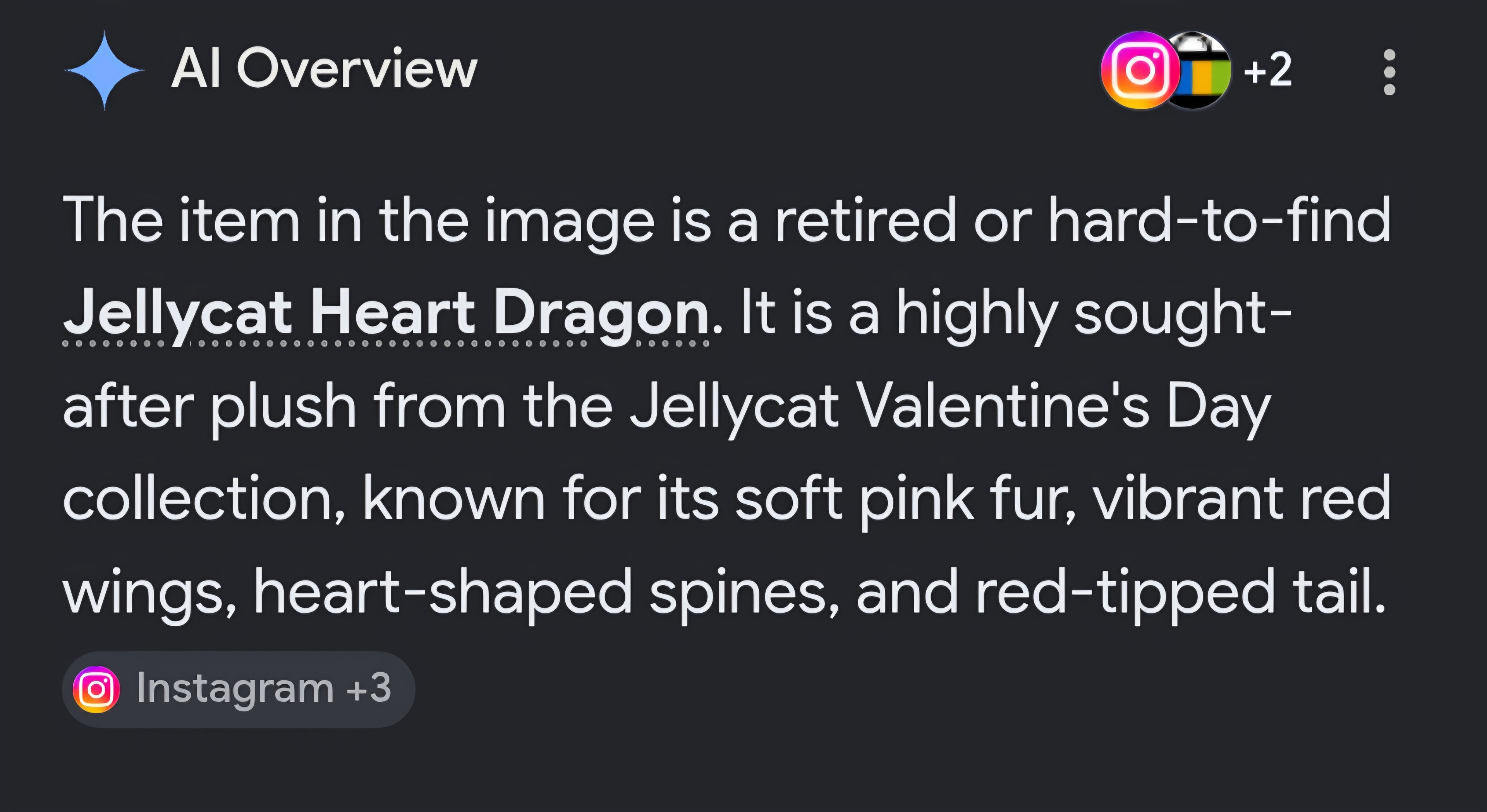 Jellycat Heart Dragon